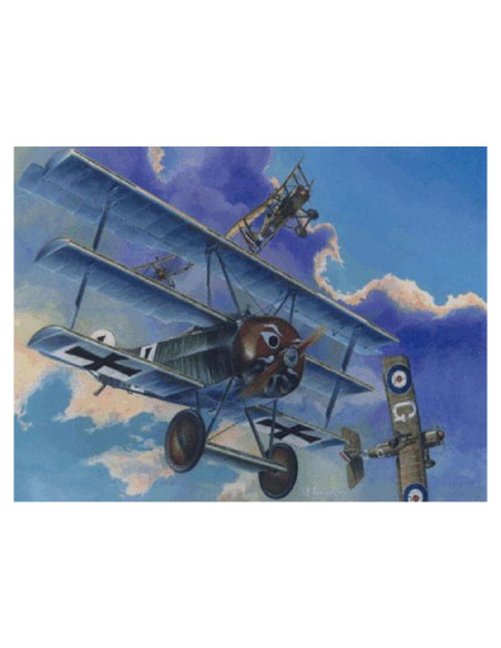 Modelo de Avión Fokker F.I Roden 1/72 Plástico Nuevo