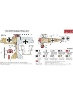 Modelo de Avión Fokker F.I Roden 1/72 Plástico Nuevo 2