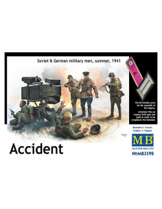 Set de 5 Figuras Militares Soviéticos y Alemanes Masterbox 1:35