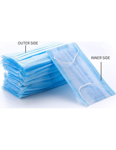 Mascarillas Desechables Kuliza 50 Pcs 3 Capas Adultos