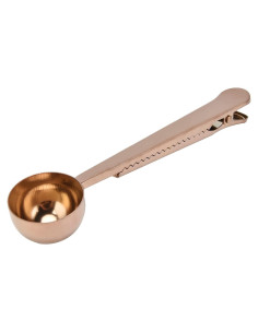 Cucharada Clip de Café Acero Inoxidable Dorada 175x37mm