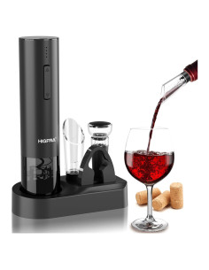 Juego de Abridor de Vino Eléctrico Higfra con Accesorios 4 en 1