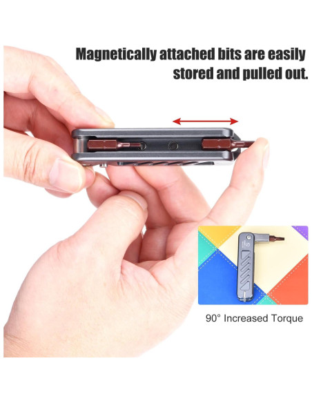 Juego de Herramientas Plegables DW-02 PRO 6 en 1 Allen y Destornillador