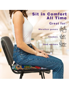 Cojín de Gel Colorido ArmGodx Hongo Psicodélico 44.9x44.9cm 2