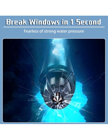 Herramienta de Escape Kereeao 2-en-1 Rompe Ventanas y Cortador