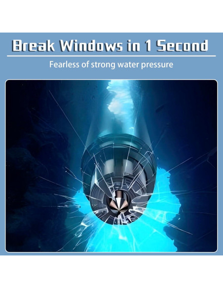 Herramienta de Escape Kereeao 2-en-1 Rompe Ventanas y Cortador