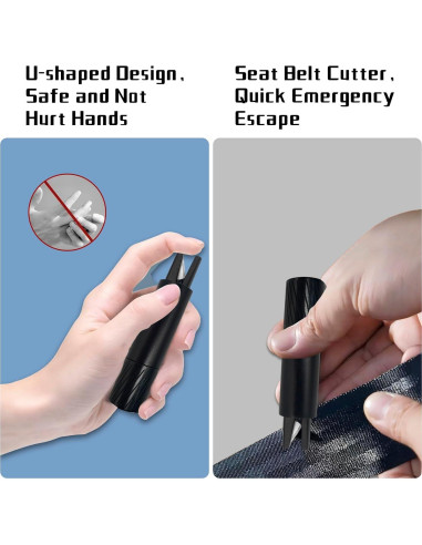 Herramienta de Escape Kereeao 2-en-1 Rompe Ventanas y Cortador