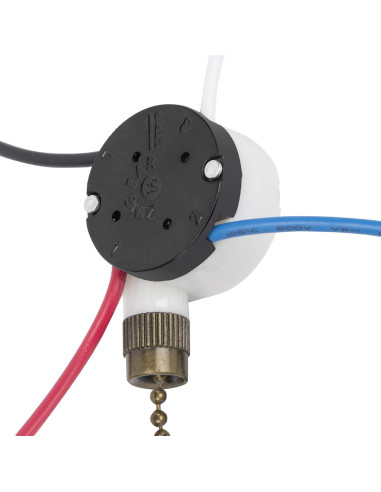 Interruptor de Ventilador de Techo Aoprofree ZE-208s 3 Velocidades Bronce