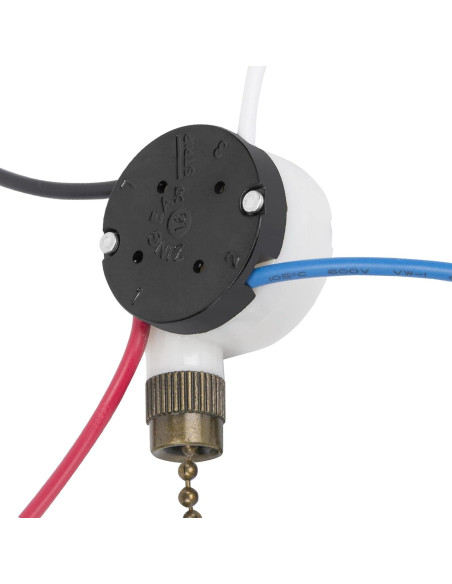 Interruptor de Ventilador de Techo Aoprofree ZE-208s 3 Velocidades Bronce