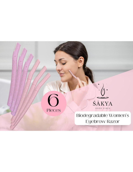 Herramienta de Dermaplaning Biodegradable Sakya - Afeitado Facial