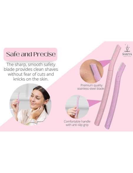 Herramienta de Dermaplaning Biodegradable Sakya - Afeitado Facial