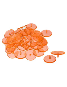 Marcador de Pelota de Golf PATIKIL Naranja Redondo Transparente