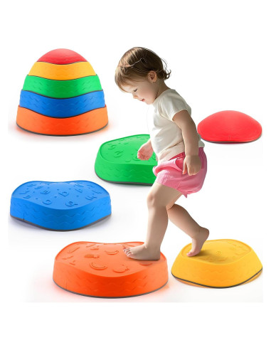 Piedras de Paso Antideslizantes Astrell - 5 Piezas para Niños