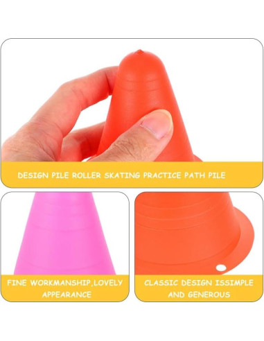 30 Conos de Entrenamiento de Agilidad Gogogmee 8x7.5cm