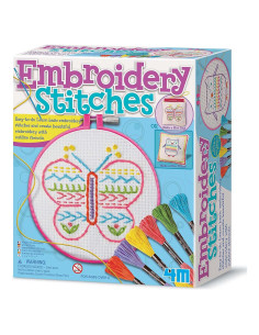 Kit de Bordado 4M Fácil de Hacer - Manualidades para Niños 8+