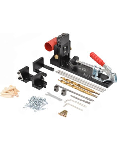 Plantilla de Agujeros de Pocket Mefape, Aluminio Ajustable 32x14cm 2