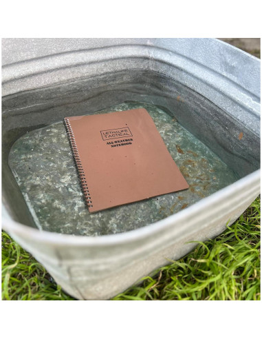Bloc de Notas Impermeable LETHALIFE 21.6x27.9 cm Marrón Coyote
