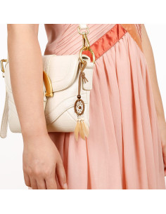 Set de 7 Atrapas Sueños Khaki - Colgantes para Auto y Decoración 2