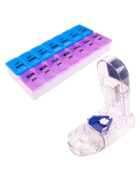 Organizador de Pastillas Carex con Cortador y Protector Retráctil Organizador de Pastillas Carex con Cortador y Protector Retráctil