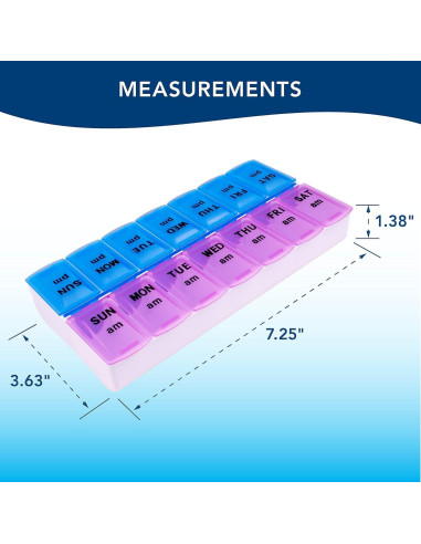 Organizador de Pastillas Carex con Cortador y Protector Retráctil