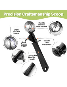 Cuchara para Helado Mediana TJ POP 40ml Acero Inoxidable 2