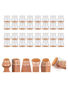 Protectores de suelo para patas de silla Oxinome - 32 piezas