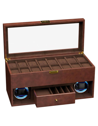 Cargador de Relojes DUKWIN para 2 Automáticos con Estuche