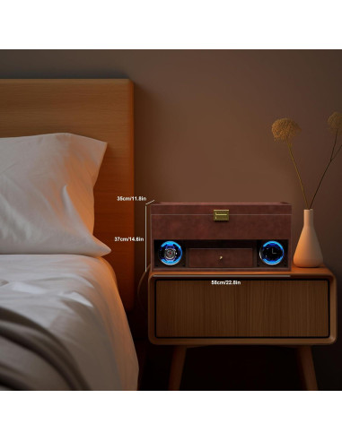 Cargador de Relojes DUKWIN para 2 Automáticos con Estuche