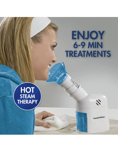 Inhalador de Vapor HealthWise 59-525 | Terapia Respiratoria y Facial