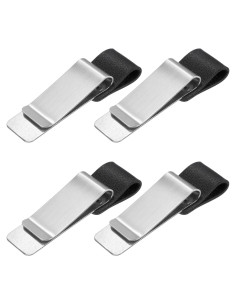 Soporte de Bolígrafos de Cuero PU MECCANIXITY Clip Acero 4 Unidades