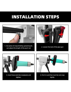Pistola de Pegamento Manual DLBEEM 704 para Tubos de 45-100g 2
