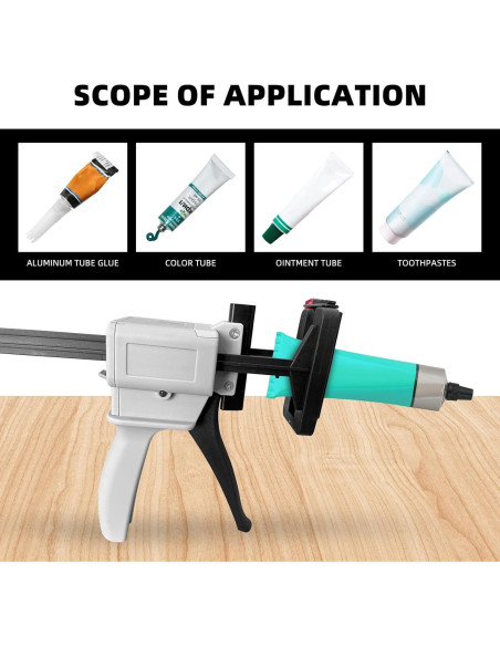 Pistola de Pegamento Manual DLBEEM 704 para Tubos de 45-100g