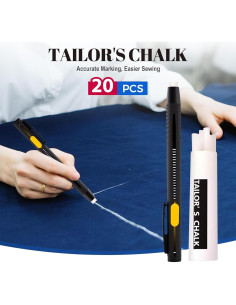 Bolígrafo Borrable por Calor AprYew con 20 Recargas para Tela 2