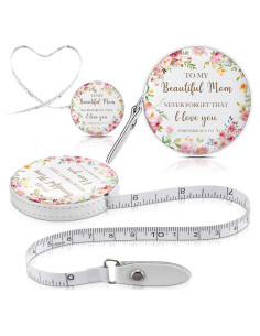 Cinta Métrica de Costura Tellegloww Rosa Retráctil 1.5m