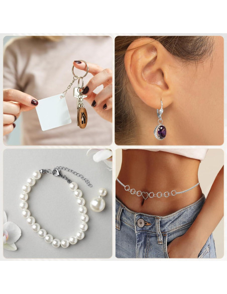 350 Anillas Abiertas Acero Inoxidable uxcell 5mm 0.8mm Grosor