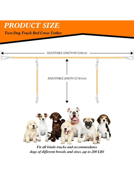 Cadena de Sujeción para Cama de Camión SKIPWALL Amarillo