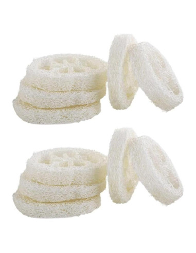 10 Rodajas de Luffa Natural Kopida para Jabón Exfoliante