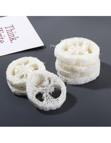 10 Rodajas de Luffa Natural Kopida para Jabón Exfoliante