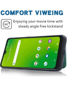 Funda billetera Furiet para Cricket Icon 5 verde con soporte 2