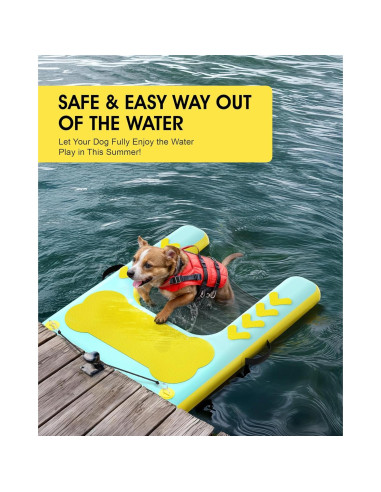 Rampa Flotante para Perros Lesotc 111.76 x 91.44 cm Antideslizante