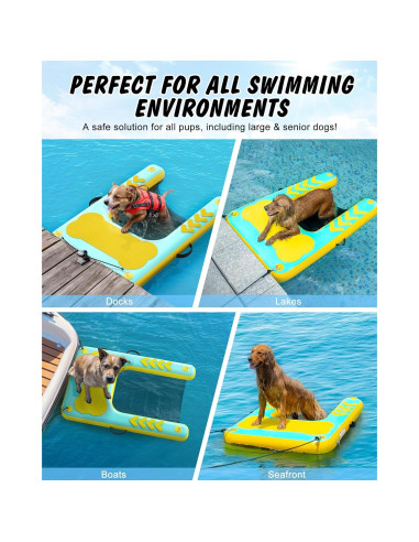 Rampa Flotante para Perros Lesotc 111.76 x 91.44 cm Antideslizante