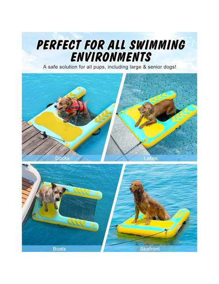 Rampa Flotante para Perros Lesotc 111.76 x 91.44 cm Antideslizante