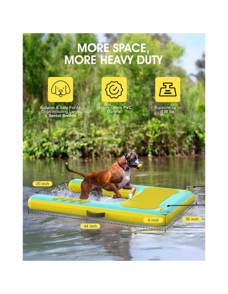 Rampa Flotante para Perros Lesotc 111.76 x 91.44 cm Antideslizante