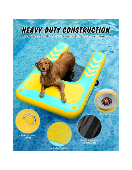 Rampa Flotante para Perros Lesotc 111.76 x 91.44 cm Antideslizante