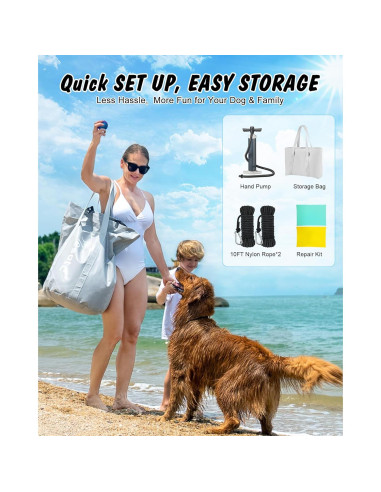 Rampa Flotante para Perros Lesotc 111.76 x 91.44 cm Antideslizante