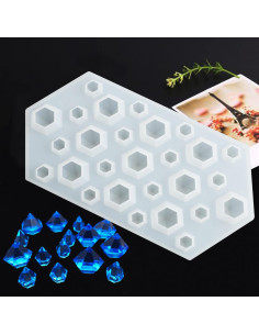 Conjunto de Moldes de Resina Woohome 26 PCS para Joyería 2