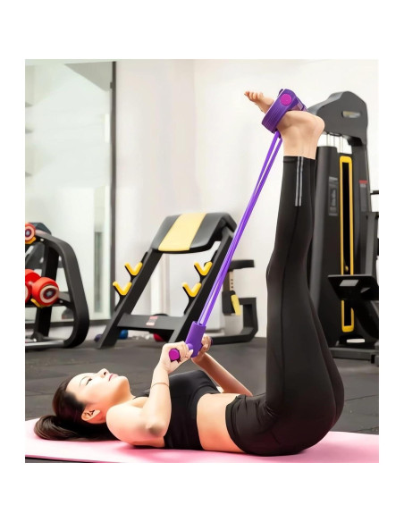 Banda de Resistencia Fitness Tictoyo 4 Tubos Tirador Tobillo