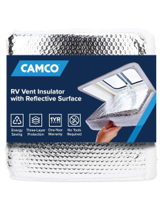 Aislante de Ventilación Camco 14" para RV - 3 Capas UV
