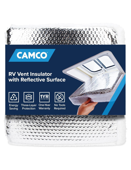 Aislante de Ventilación Camco 14" para RV - 3 Capas UV