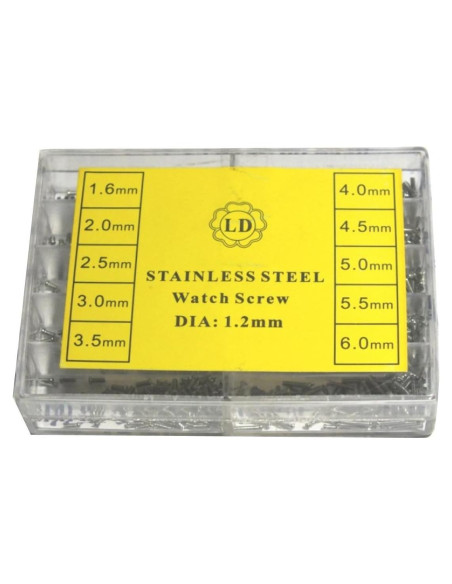 Juego de Tornillos de Reloj Acero Inoxidable Mexi 670pcs